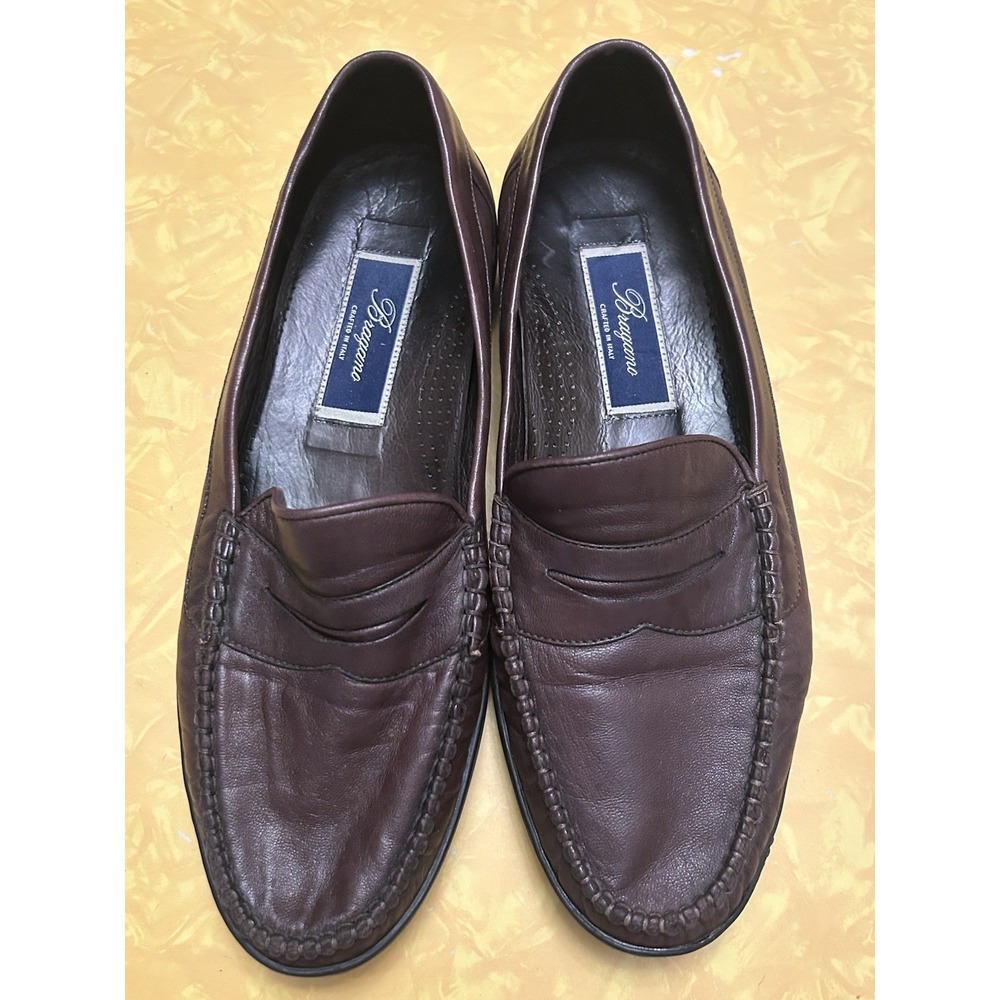Bragano Loafers -  Dark  Brown - Size 8 M - Made in Italy